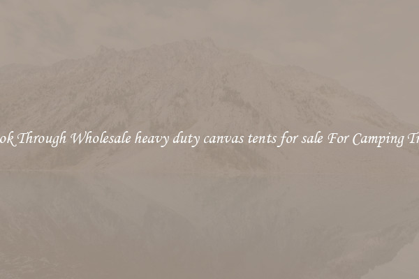 Look Through Wholesale heavy duty canvas tents for sale For Camping Trips