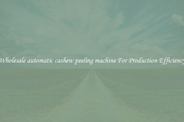 Wholesale automatic cashew peeling machine For Production Efficiency