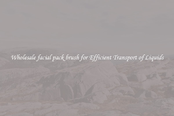 Wholesale facial pack brush for Efficient Transport of Liquids