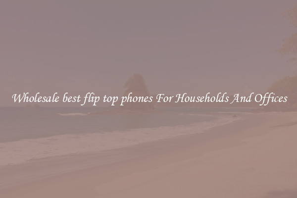 Wholesale best flip top phones For Households And Offices