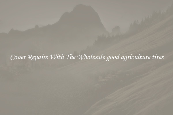  Cover Repairs With The Wholesale good agriculture tires 