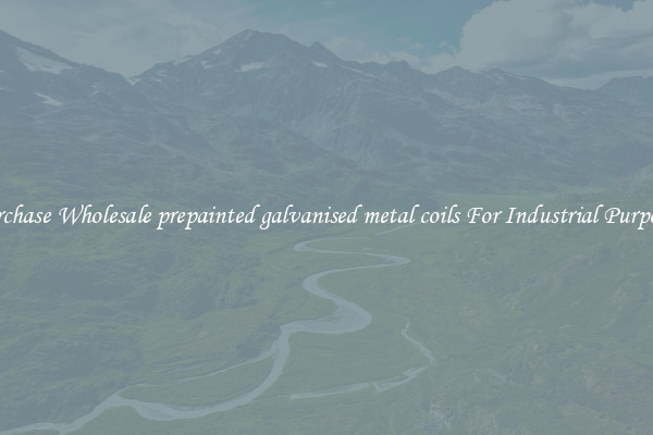 Purchase Wholesale prepainted galvanised metal coils For Industrial Purposes