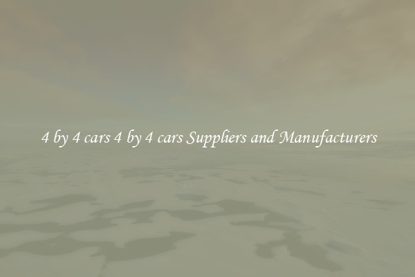 4 by 4 cars 4 by 4 cars Suppliers and Manufacturers